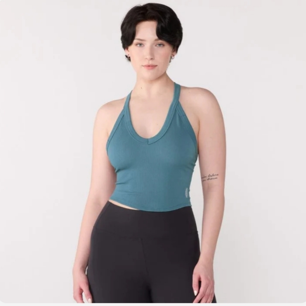 NWT FP Movement All Clear VNeck Cami Celestial Blue